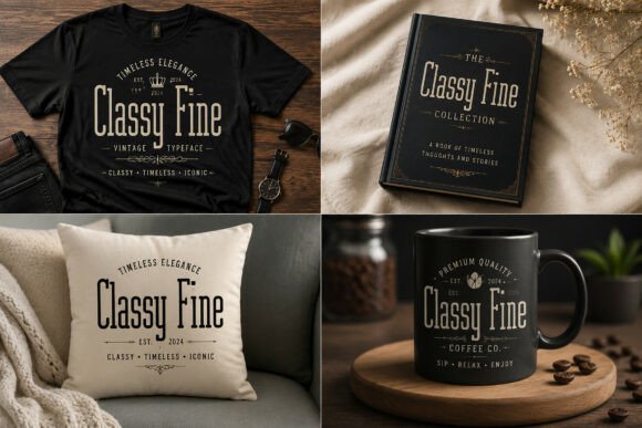 Classy Fine Font - Preview 3