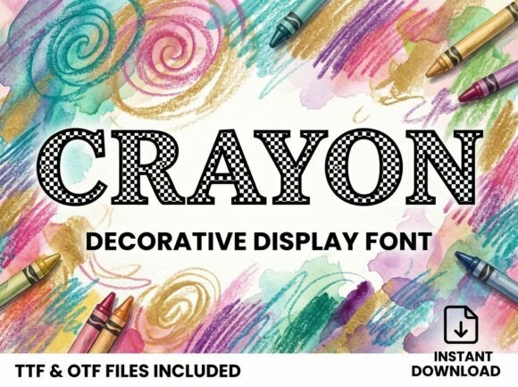 Crayon Font - Preview 1