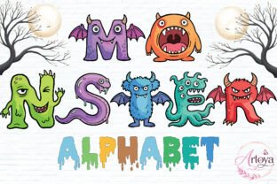 Cute Monster Alphabet Collection