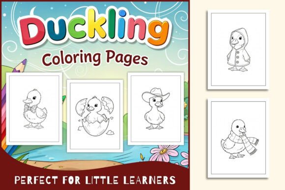 Duckling Coloring Pages for Kids