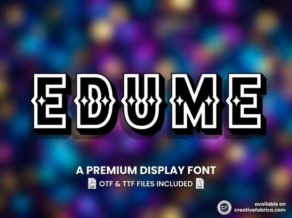 Edume Font - Preview 1