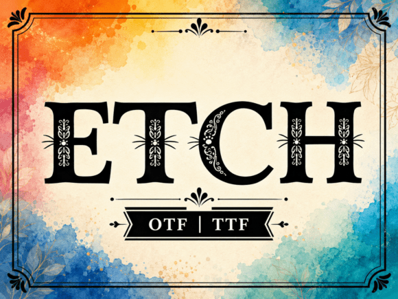 Etch Font - Preview 1