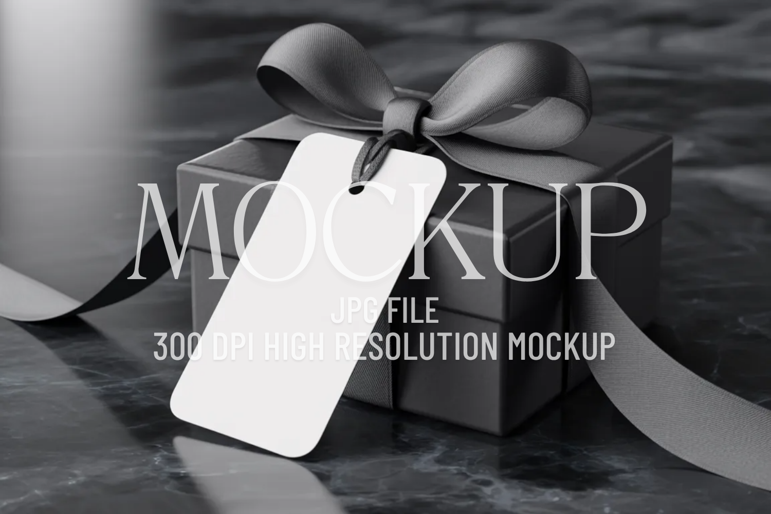 Favor Tag Minimalist Holiday Label Mocku