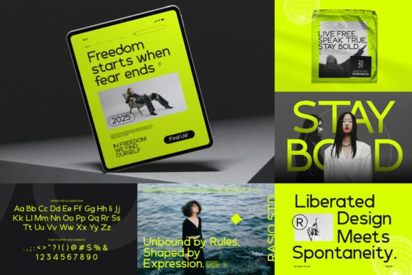 Geometric Sans Serif Bundle Font font preview - 2