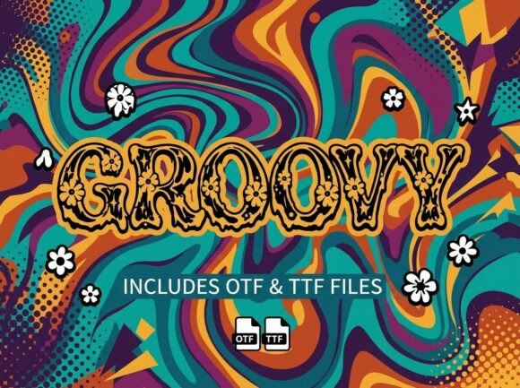 Groovy Font - Preview 1