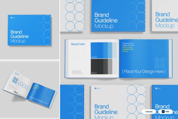 Guideline Book 3D Mockup