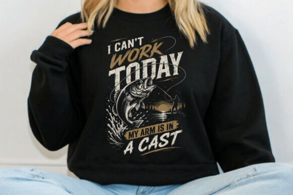 I Can’t Work Today Fishing PNG Design Gráfico Ilustraciones Imprimibles Por MZ Design Shop