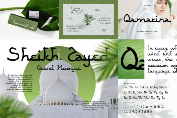 Islamic Bundle Font PNG with transparent background - Preview 2
