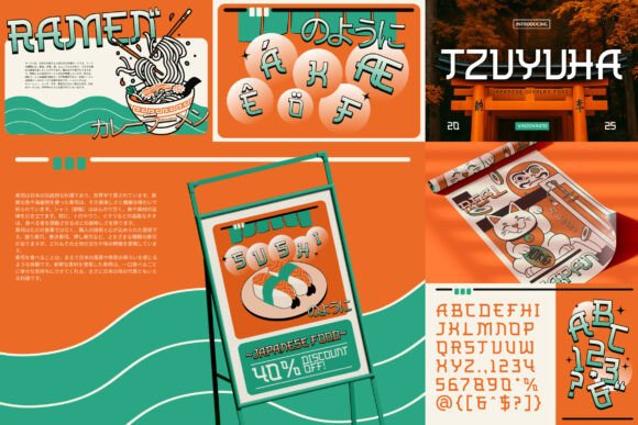 Japanese Bundle Font PNG with transparent background - Preview 3