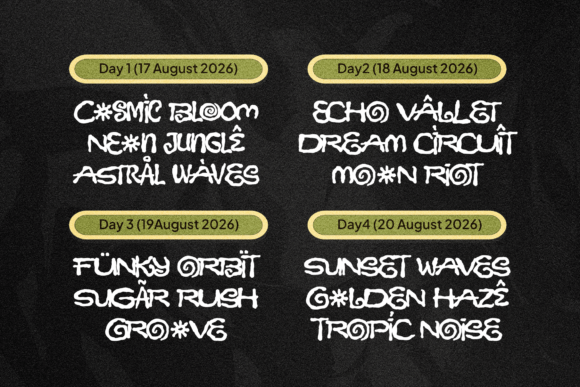 Jiotribe Font PNG with transparent background - Preview 4