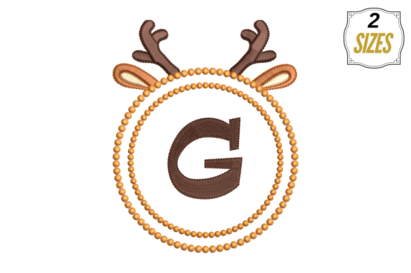 Letter G in Cute Frame