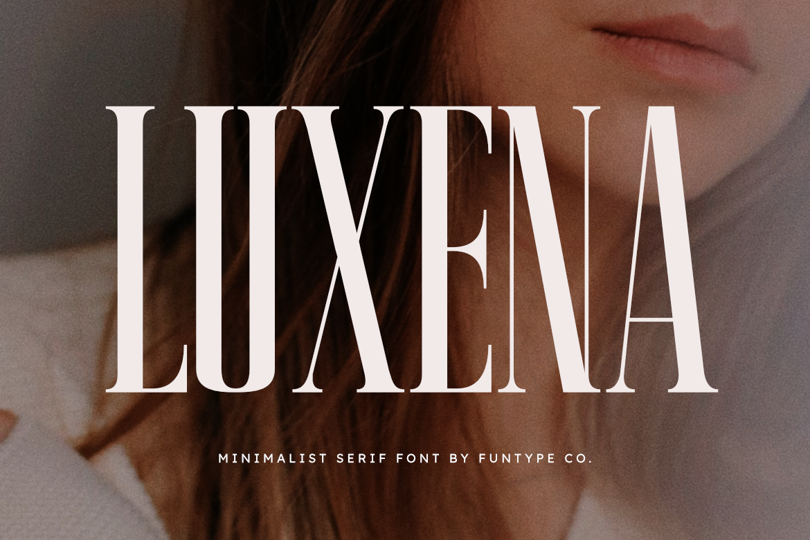 Luxena preview - luxury serif for elegant invitation design