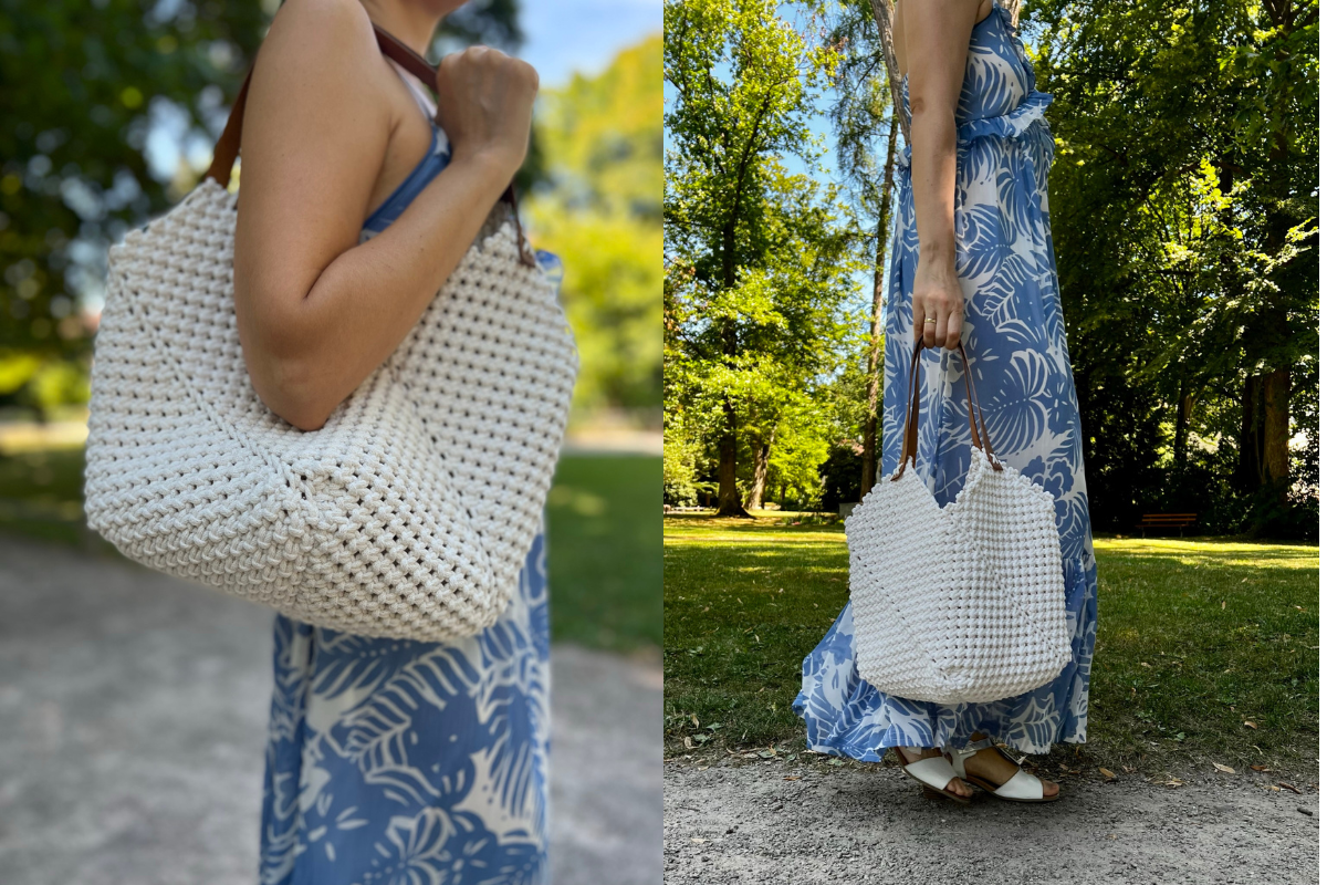 Macrame Bag Pattern, Tote Bag DIY Pattern