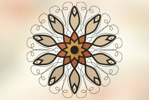Mandala Embroidery Design