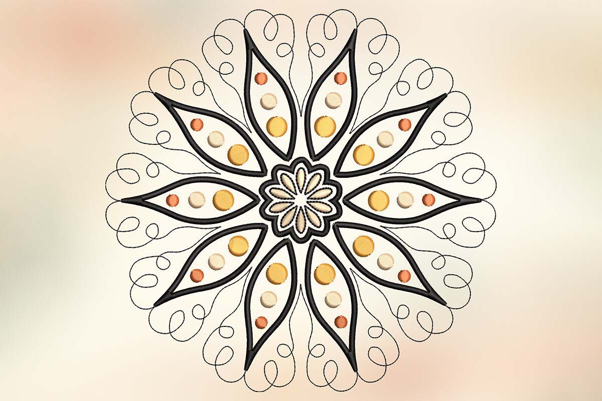 Mandala Embroidery Design