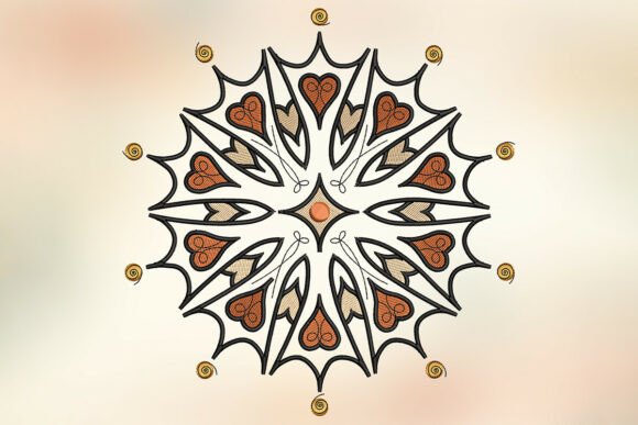Mandala Embroidery Design Mandala Embroidery Design By 366Designs