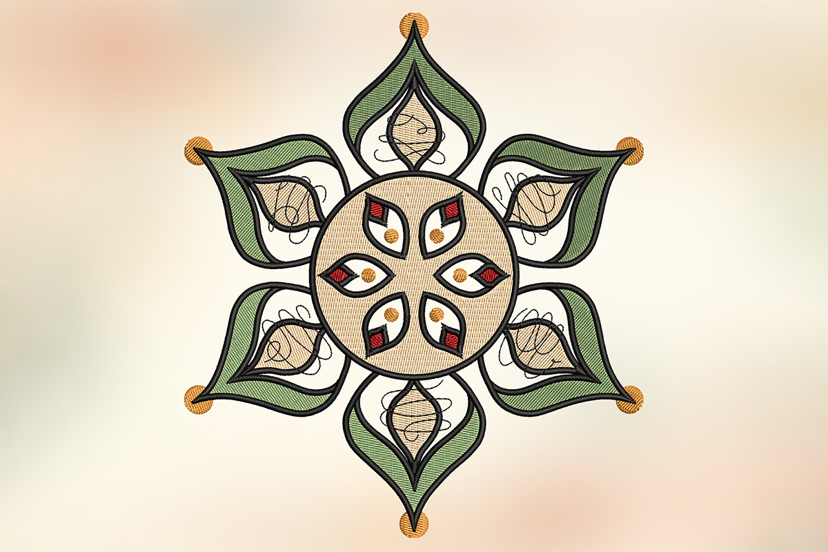 Mandala Embroidery Design