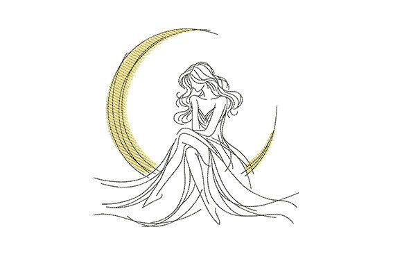 Moonlit Elegant Woman