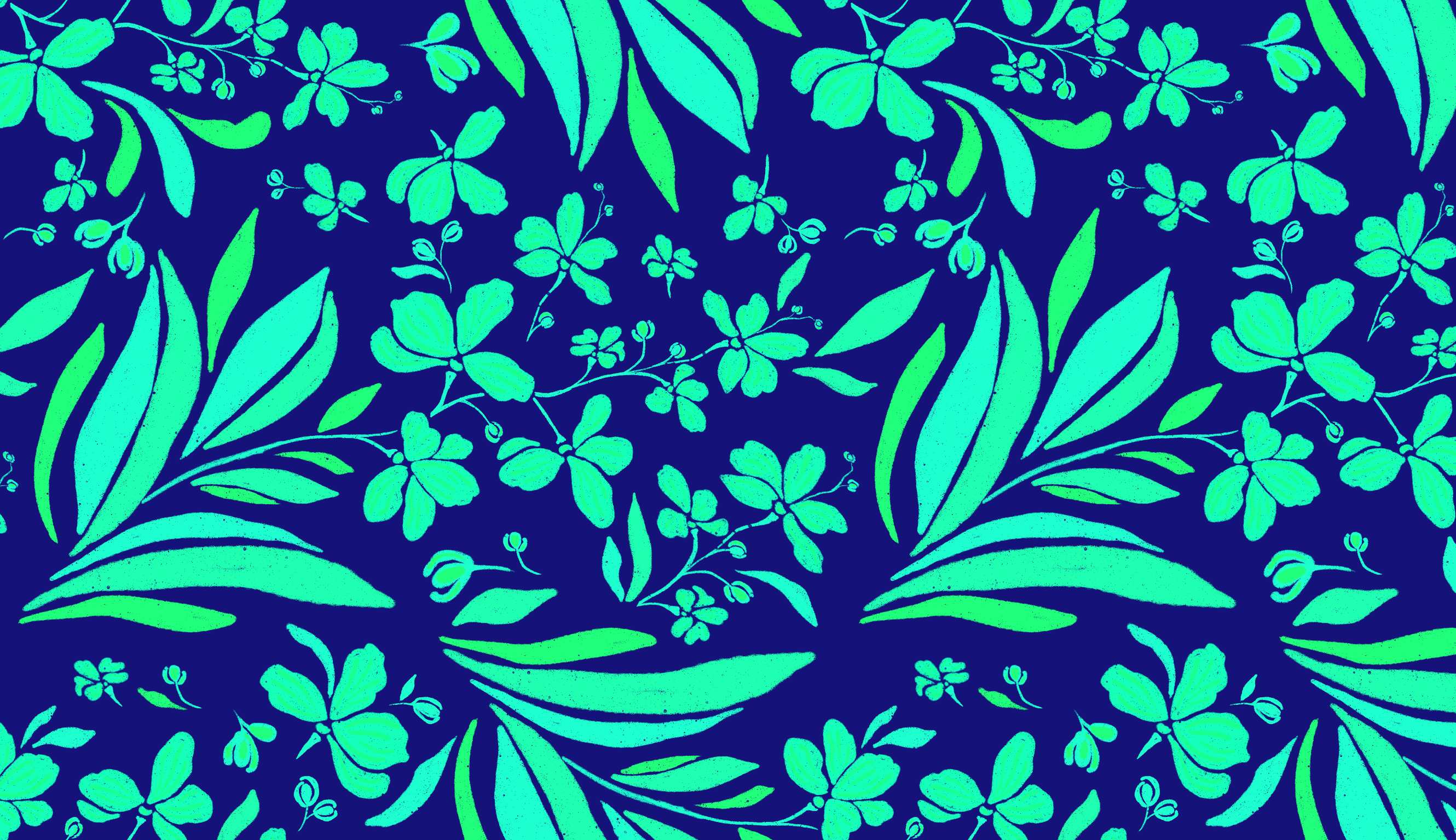 Neon Tropical Orchid Seamless Pattern Graphic by aneisspiaf · Creative ...