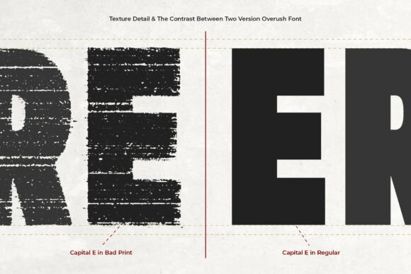 Overush Font PNG with transparent background - Preview 5