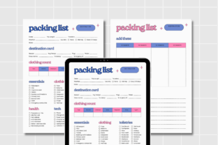 Packing List Printable Digital Travel Graphic by Anny Sketches ...