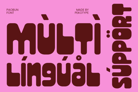 Paobun Font PNG with transparent background - Preview 4