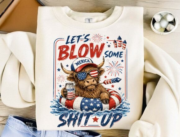 Patriotic 4th of July Sublimation Graphic T-shirt Designs By CraftyPixel Lab