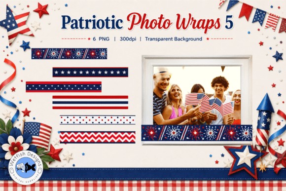 Patriotic PNG Photo Wraps 5