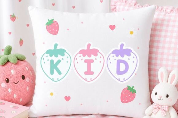 Pink Berry Font PNG with transparent background - Preview 3