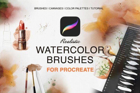 Realistic Procreate Watercolor Brush