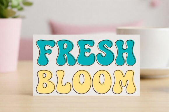 Retro Swirl Font PNG with transparent background - Preview 6