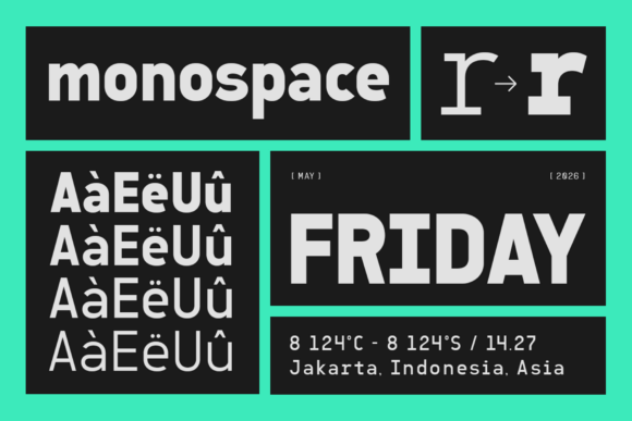 Sawith Mono Font PNG with transparent background - Preview 6