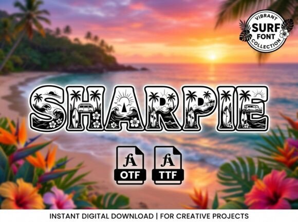 Sharpie Font PNG with transparent background - Preview 1