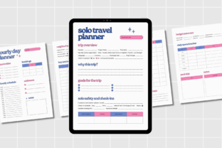 Solo Travel Planner Printable PDF Graphic by Anny Sketches · Creative ...