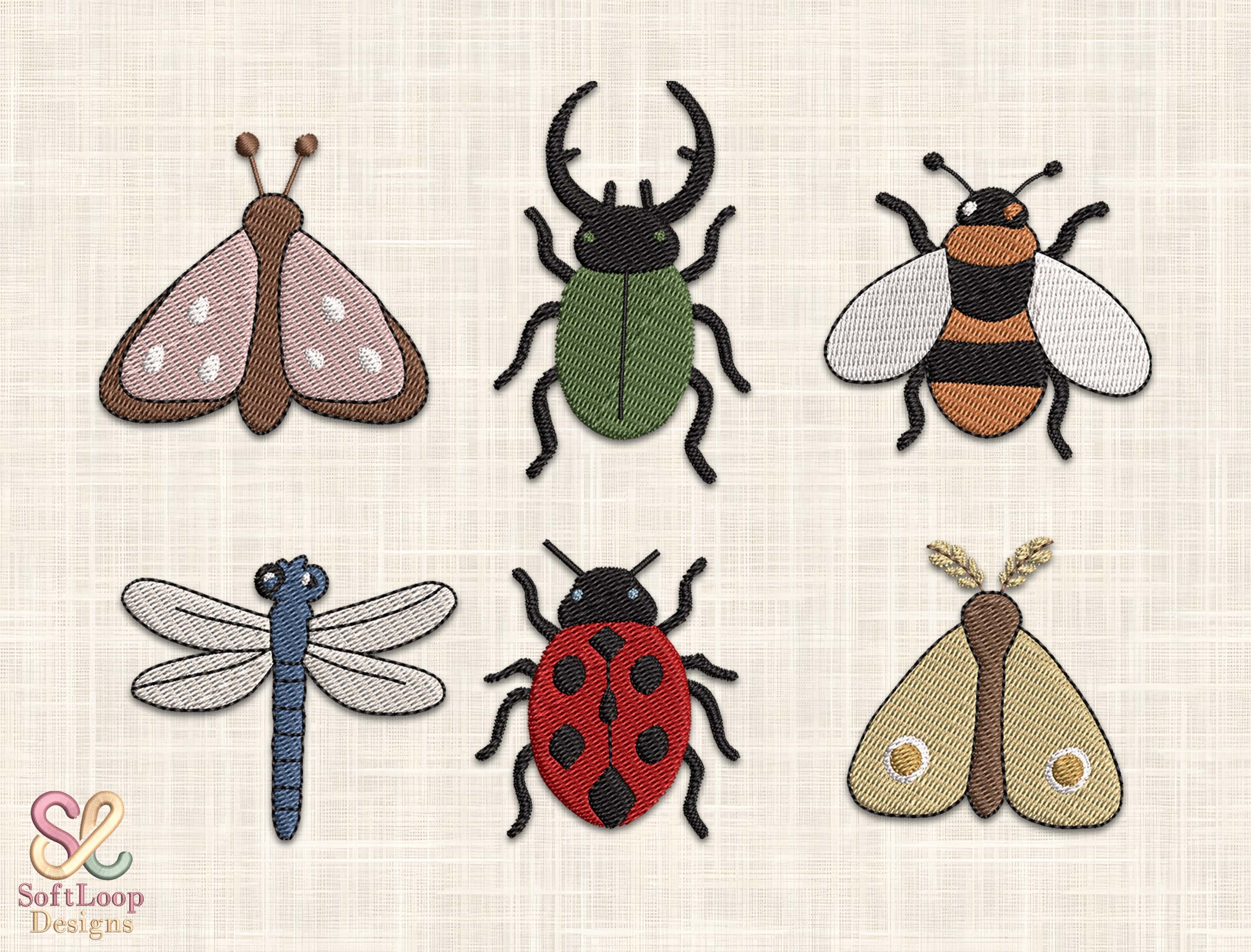 Vintage Insect & Bug Embroidery Bundle