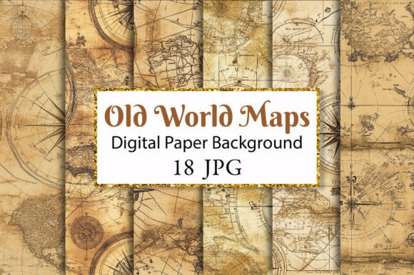 Vintage Old World Maps Junk Journal