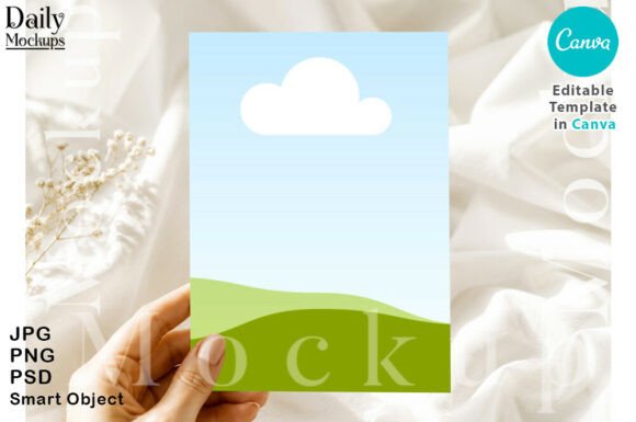 5×7 Luxury Greeting Card Mockup
