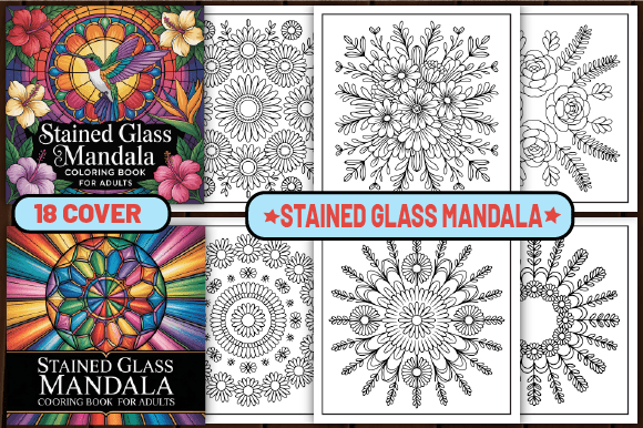 71 Stained Glass Mandala Coloring Pages