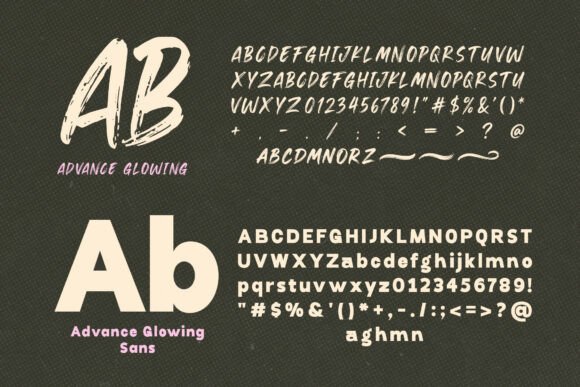 Advance Glowing Font - Preview 3