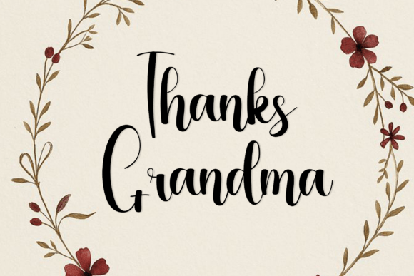 Autumn Embroidery Font - Preview 5