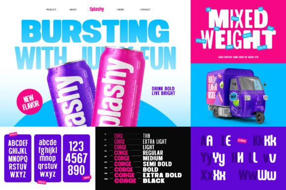 Bold Geometric Bundle Font - Preview 4