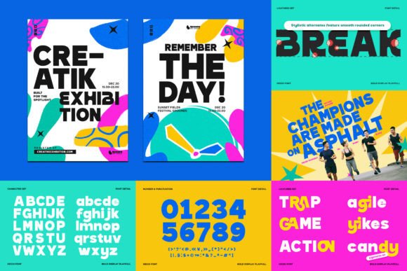 Bold Geometric Bundle Font - Preview 6