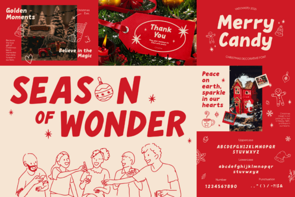 Christmas Winter Bundle Font PNG with transparent background - Preview 6
