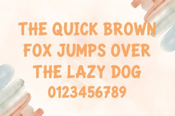 Chunky Brush Font - Preview 1