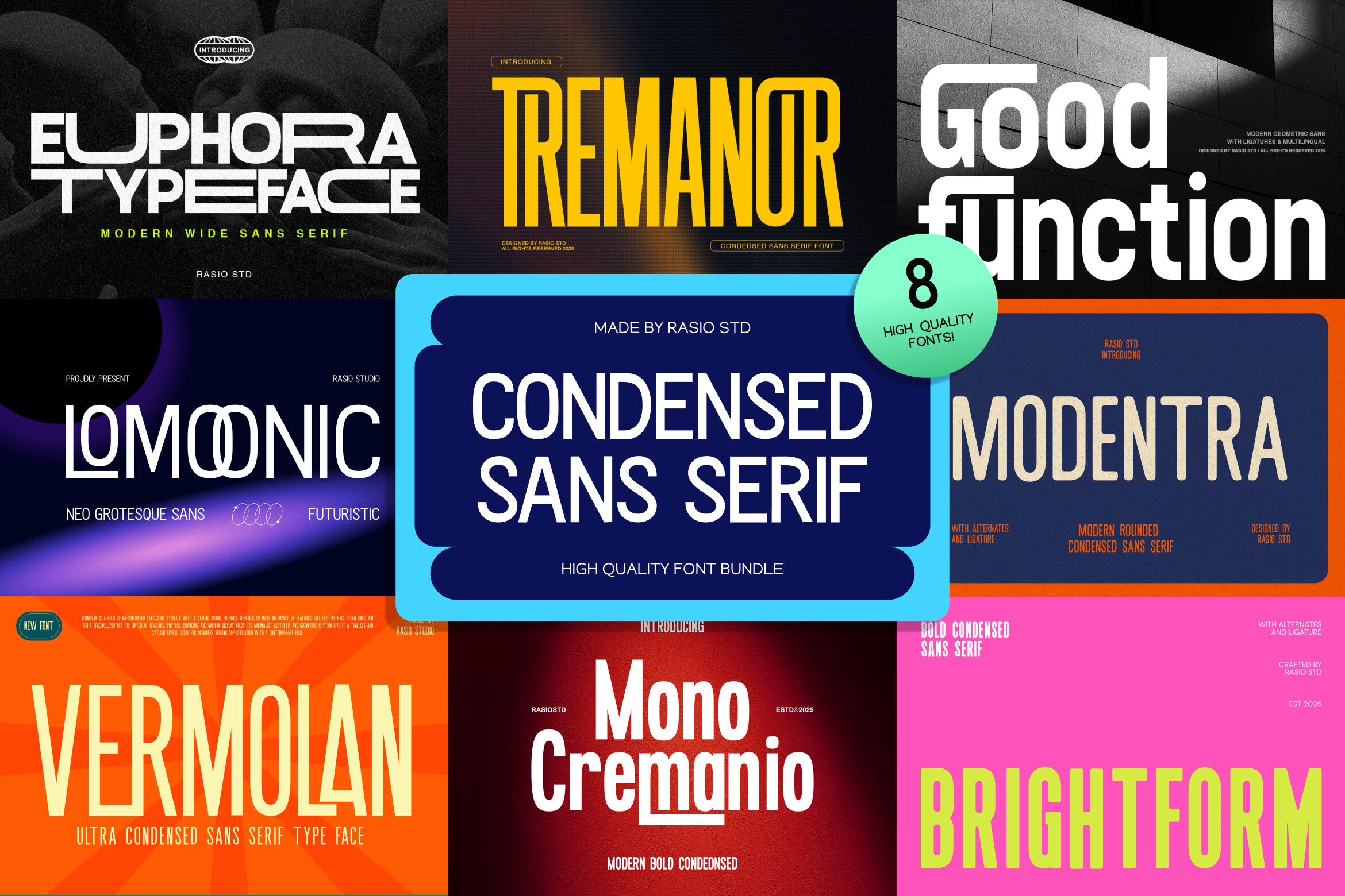 Condensed Sans Serif Bundle preview