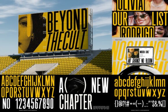 Condensed Sans Serif Bundle Font - Preview 5