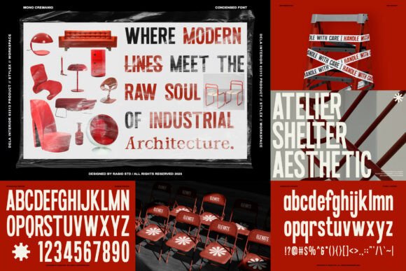 Condensed Sans Serif Bundle Font - Preview 6