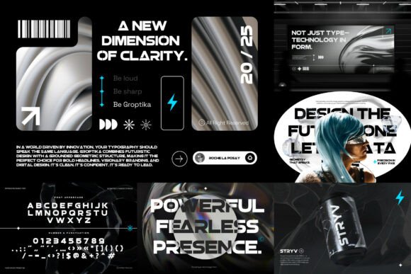 Futuristic Display Bundle Font - Preview 2