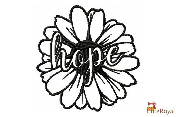 Hope Flower – Easy Single Color Stitch