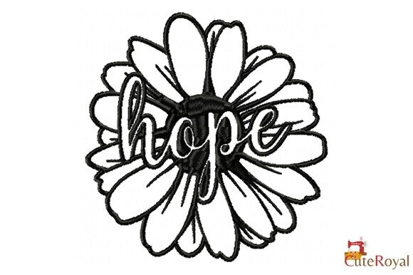 Hope Flower – Easy Single Color Stitch